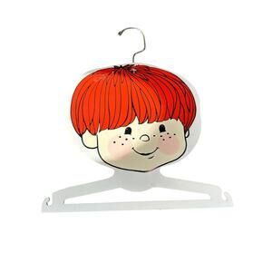 Kids Stuff Creations Red Haired Boy Face Kids Clothes Hanger